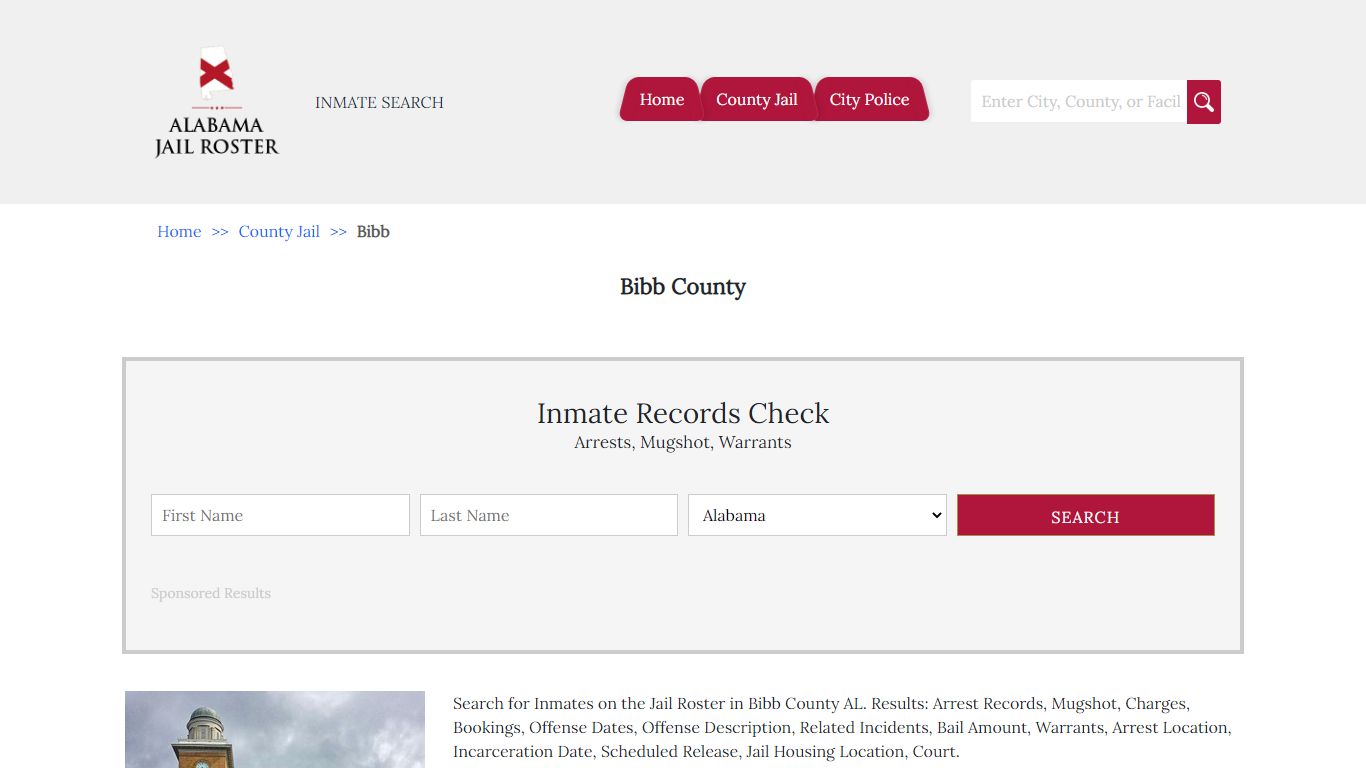 Bibb County - Alabama Jail Inmate Search