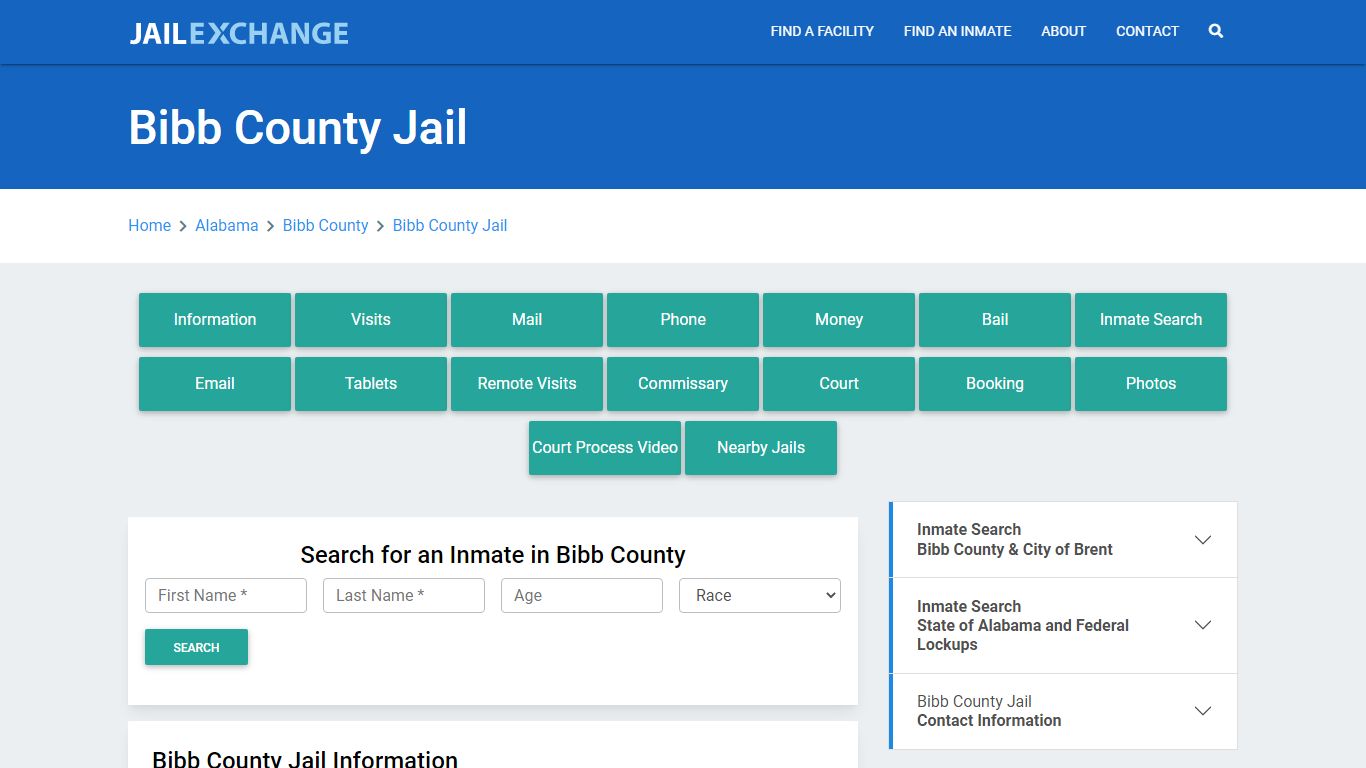 Bibb County Jail Roster Lookup, AL, Inmate Search - Jail Exchange