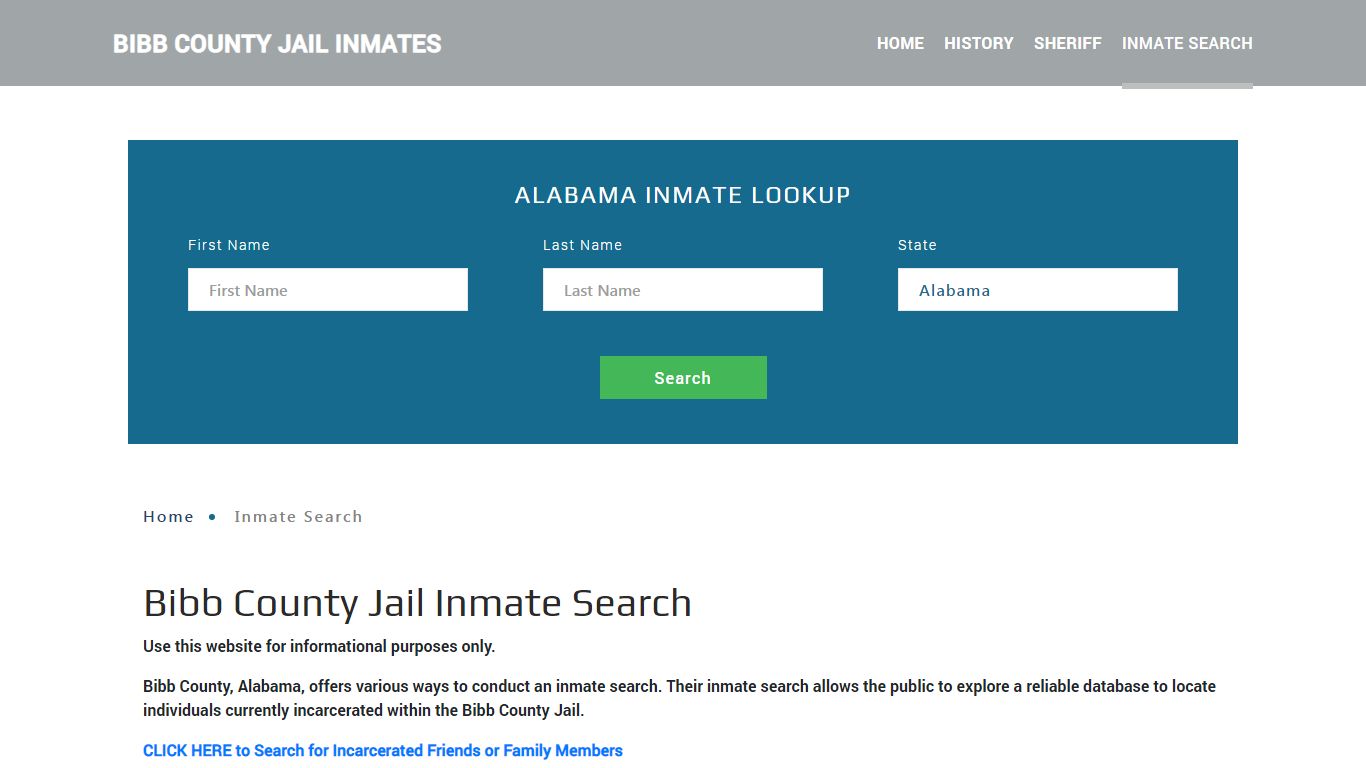 Bibb County, AL Detainee Lookup